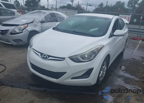 2014 Hyundai Elantra Se z USA, uszkodzony, nr VIN 5NPDH4AE5EH510818